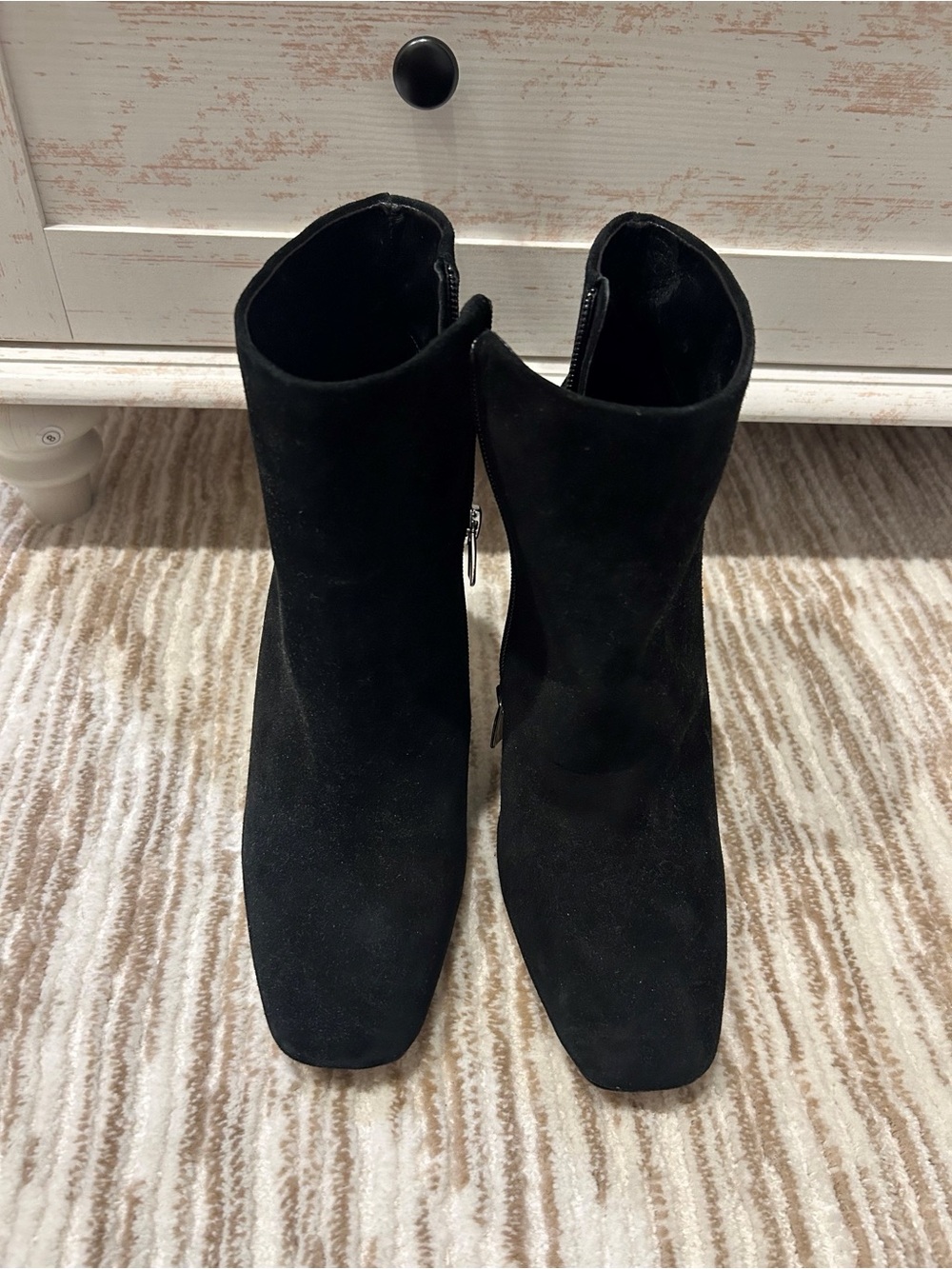 Vince Camuto Black Suede Ankle Boots